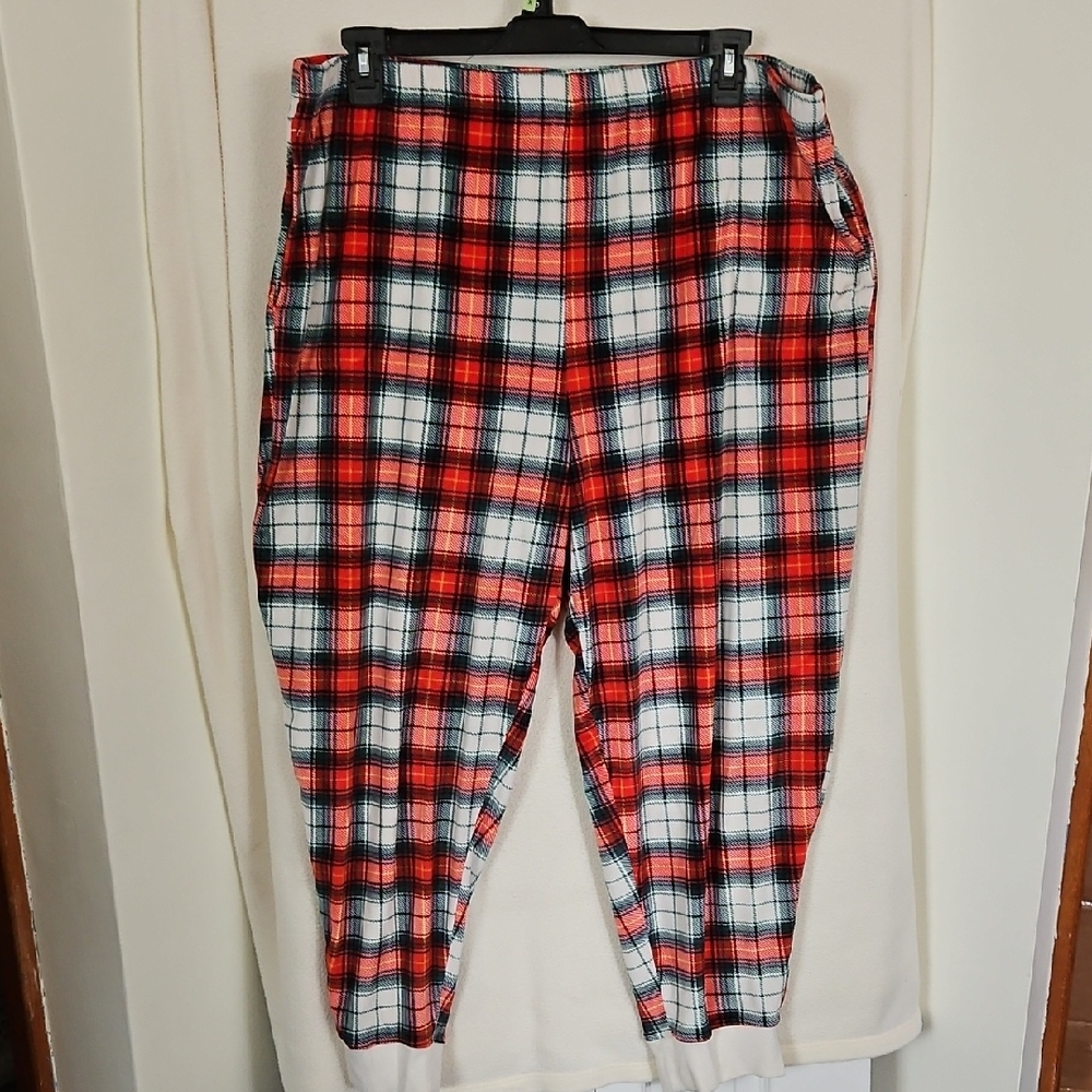 Womens Red Plaid Pants
